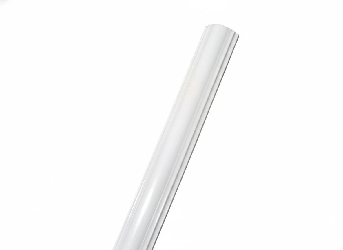 HW1 smalle decoratieve wandsierlijst en raamlijst, wit polystyreen, 2 meter lengte.