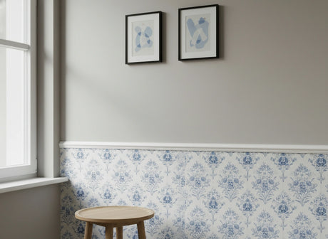 HW1 smalle decoratieve wandsierlijst en raamlijst, wit polystyreen, 2 meter lengte.