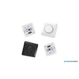 Inbouw LED muurdimmer 0-200W inclusief centraalplaat en afdekraam in glans wit en zwart