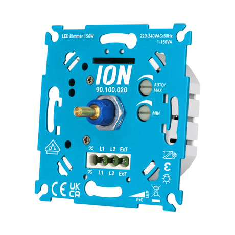 ION Industries LED Dimmer 150W inbouw dimmer 0,3–150 watt zonder nuldraad