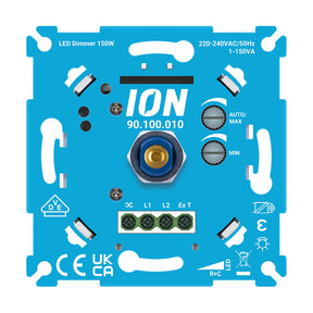 ION Industries LED Dimmer 150W inbouw dimmer 0,3–150 watt zonder nuldraad