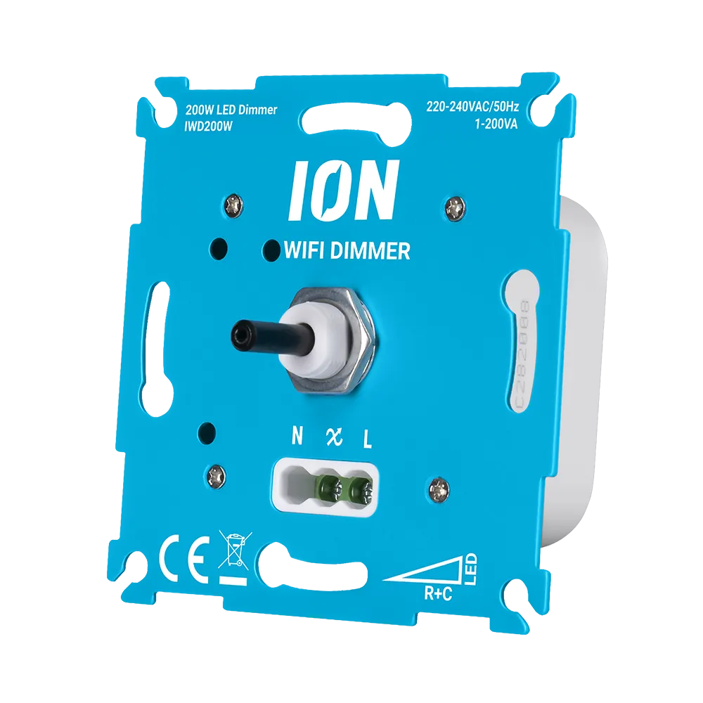 ION Industries - LED WiFi Dimmer 200W – Slimme Dimmer Zonder Nuldraad