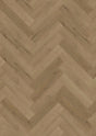 Licht eiken ambertint plak PVC stroken in visgraat legpatroon