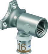 Uponor S-Press  Plus Aqua - pers muurplaat met lange flens - 16