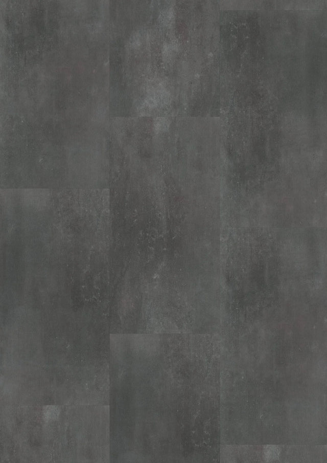 Oneflor Cement Dark Grey plak PVC tegel in cementlook donkergrijs – productfoto van het dessin