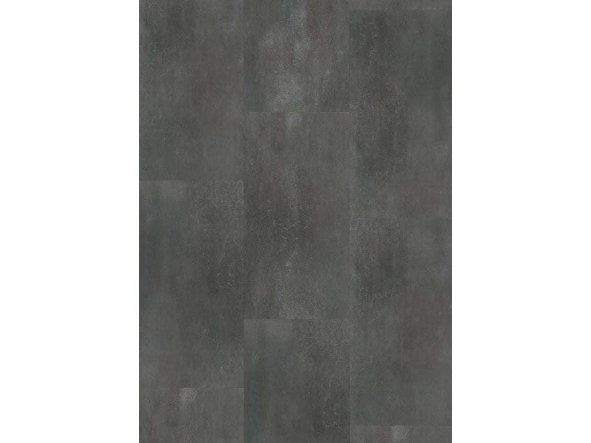 Oneflor Cement Dark Grey klik PVC tegel in cementlook donkergrijs – productfoto van het dessin
