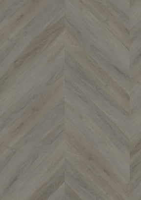 Oneflor English Oak Taupe plak PVC stroken in Hongaarse punt legpatroon