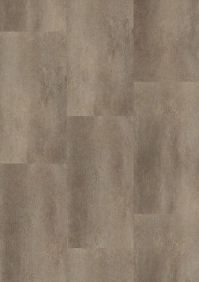 Oneflor Metal Concrete Brown plak PVC tegel in betonlook bruin met metaaleffect – productfoto van het dessin