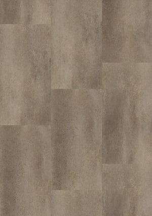 Oneflor Metal Concrete Brown plak PVC tegel in betonlook bruin met metaaleffect – productfoto van het dessin
