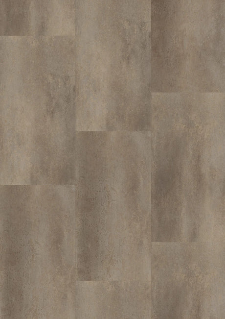 Oneflor Metal Concrete Brown plak PVC tegel in betonlook bruin met metaaleffect – productfoto van het dessin