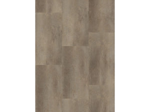 Oneflor Metal Concrete Brown klik PVC tegel in betonlook bruin met metaaleffect – productfoto van het dessin