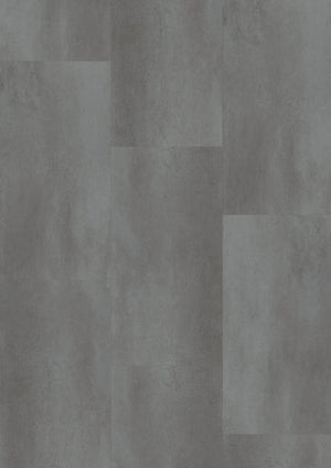 Oneflor Metal Concrete Grey plak PVC tegel in betonlook grijs met metaaleffect – productfoto van het dessin
