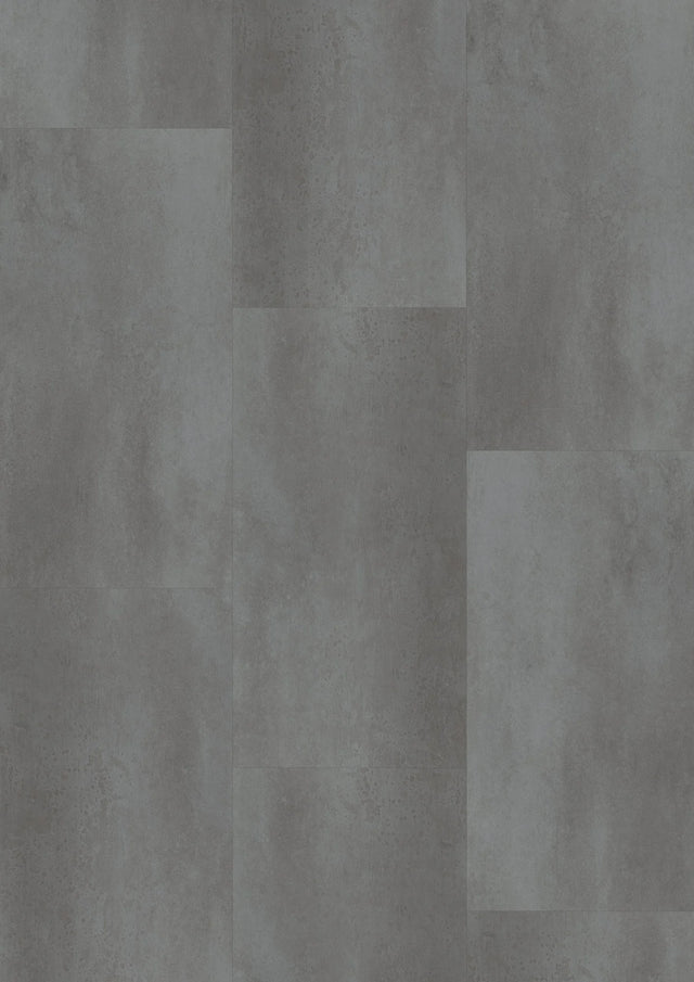Oneflor Metal Concrete Grey plak PVC tegel in betonlook grijs met metaaleffect – productfoto van het dessin