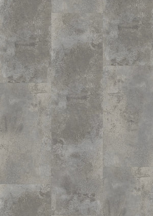 Oneflor Oxyde Light Grey plak PVC tegel in oxidelook lichtgrijs – productfoto van het dessin