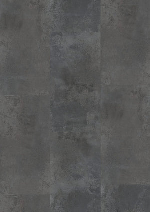 Oneflor Oxyde Silver Black plak PVC tegel in oxidelook zilverzwart – productfoto van het dessin