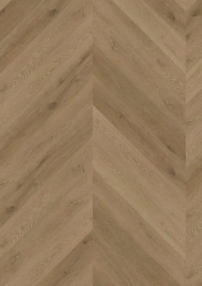 Oneflor Prestige Oak Light Amber plak PVC stroken in Hongaarse punt legpatroon