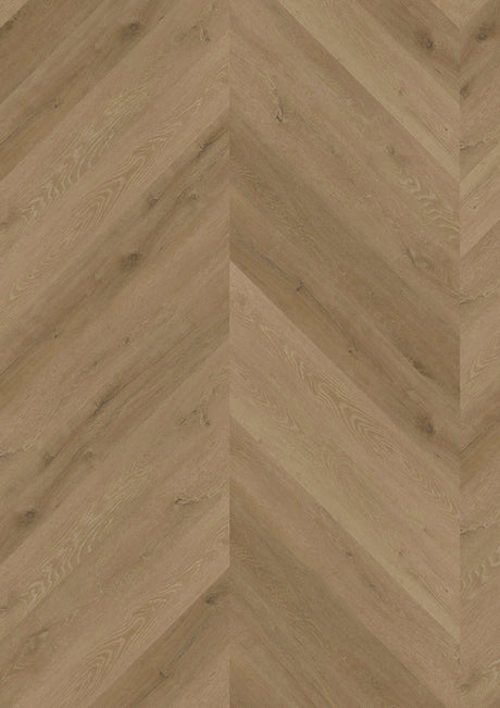 Oneflor Prestige Oak Light Amber plak PVC stroken in Hongaarse punt legpatroon