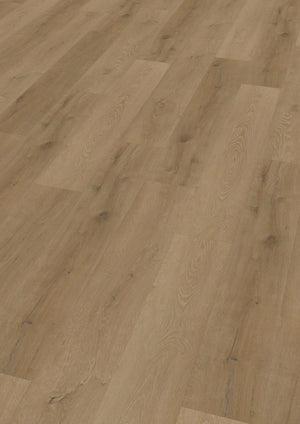 Oneflor Prestige Oak Light Amber XL plak PVC plank in licht eiken ambertint – detailfoto van de houtstructuur