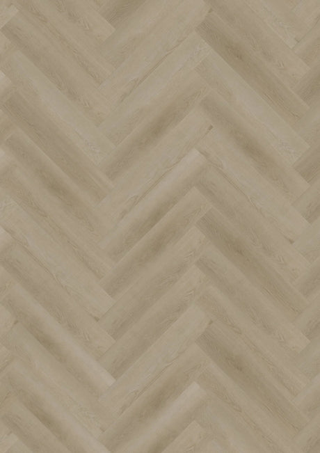Oneflor Raw Oak Light Natural plak visgraat PVC in licht naturel eiken – productfoto van het dessin