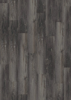 Oneflor Smoked Pine Black plak PVC plank in gerookt grenen zwart – productfoto van het dessin
