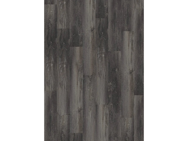 Oneflor Smoked Pine Black klik PVC plank in gerookt grenen zwart – productfoto van het dessin