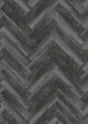 Oneflor Smoked Pine Black plak visgraat PVC in gerookt grenen zwart – productfoto van het dessin