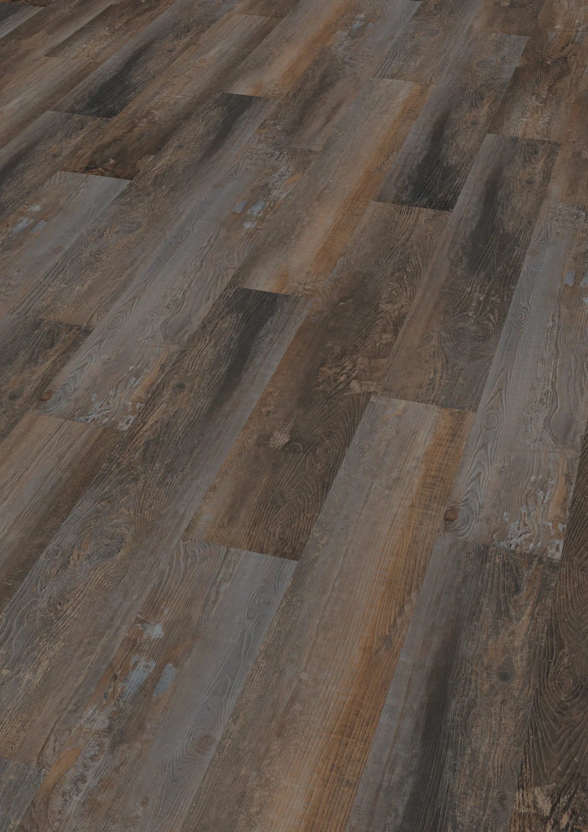 Oneflor Smoked Pine Brown plak PVC plank in gerookt grenen bruin – dessinfoto 2