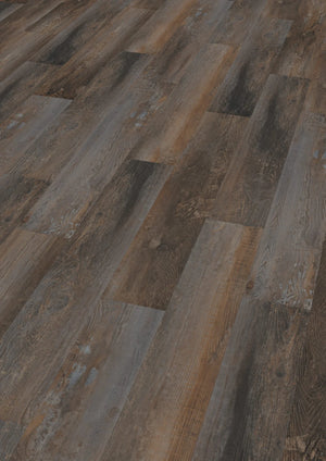 Oneflor Smoked Pine Brown plak PVC plank in gerookt grenen bruin – dessinfoto 2