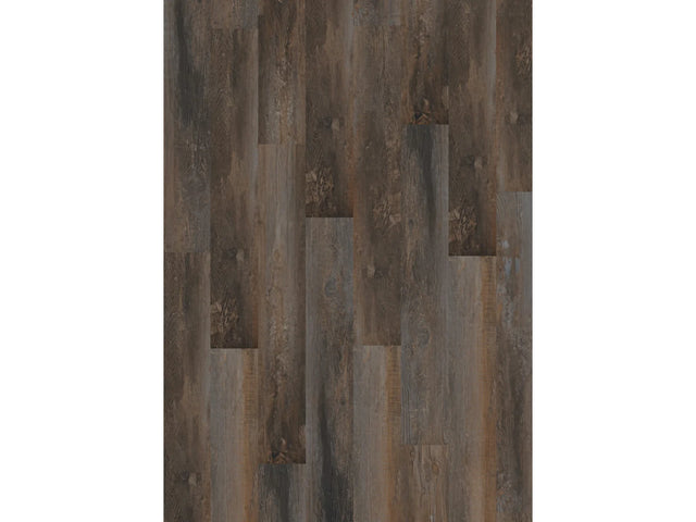 Oneflor Smoked Pine Brown klik PVC plank in gerookt grenen bruin – productfoto van het dessin