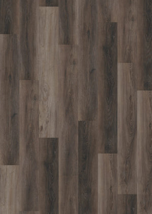 Oneflor Walnut Dark Brown plak PVC plank in donker notenhout – productfoto van het dessin
