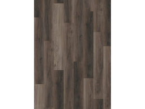 Oneflor Walnut Dark Brown klik PVC plank in donker notenhout – productfoto van het dessin