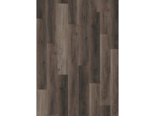 Oneflor Walnut Dark Brown klik PVC plank in donker notenhout – productfoto van het dessin