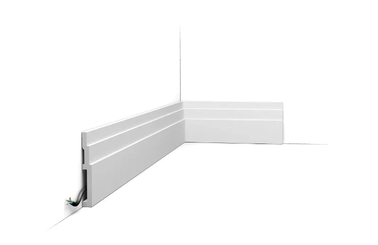 Orac Decor High Line stootvaste Duropolymer plint 12 cm hoog en 1,6 cm dik