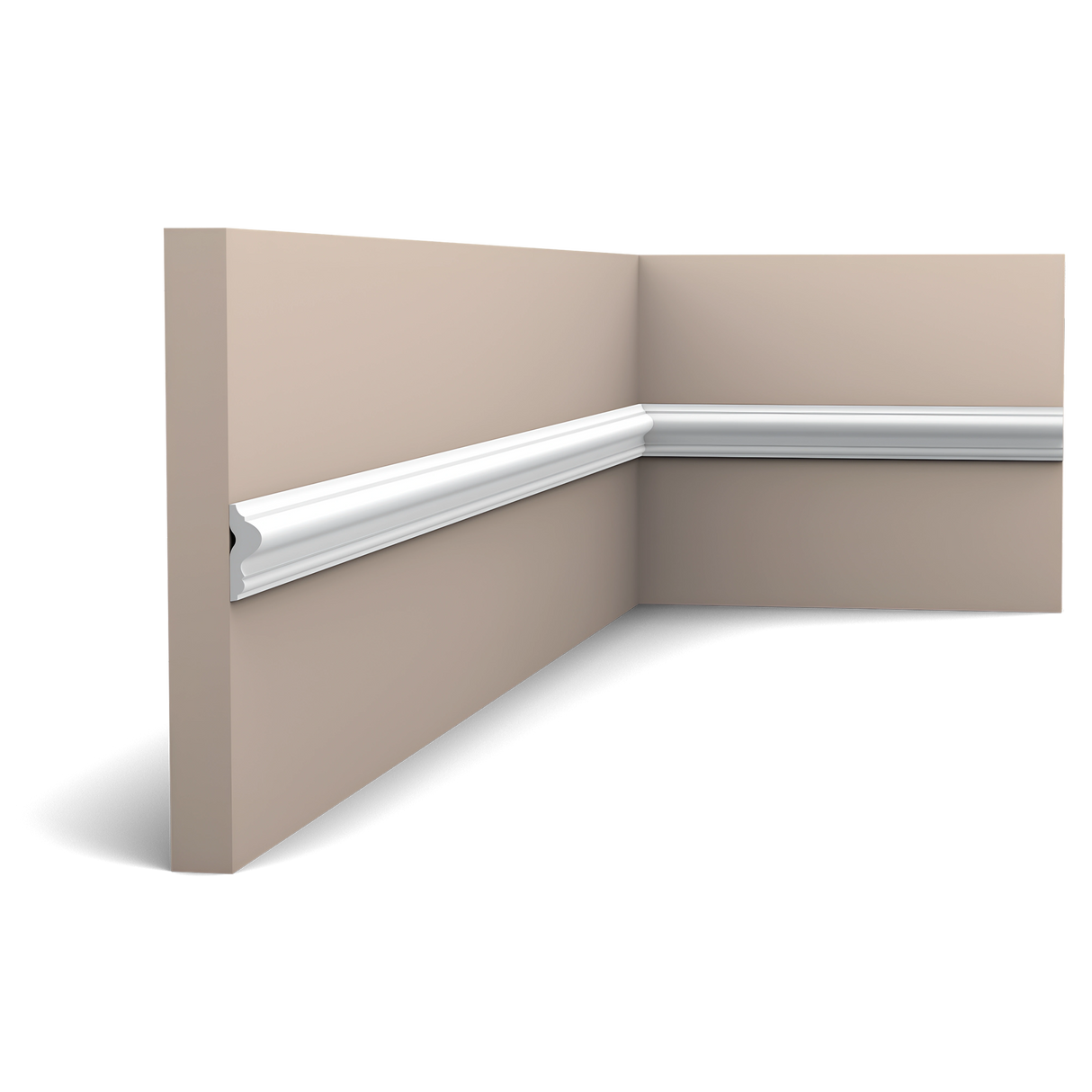 Orac Decor PX201 slanke wandsierlijst van Duropolymer voor verfijnde wandkaders en perklijsten.