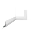 Orac Decor SX159 stootvaste Duropolymer vloerplint met afmetingen 200 x 6 x 1,2 cm