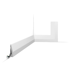 Orac Decor SX159 stootvaste Duropolymer vloerplint met afmetingen 200 x 6 x 1,2 cm