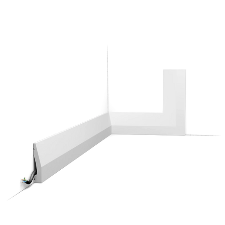 Orac Decor SX159 stootvaste Duropolymer vloerplint met afmetingen 200 x 6 x 1,2 cm