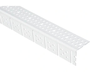 Protektor 3767 buigbaar wit PVC stucprofiel 33x33 mm voor ronde hoeken en togen 3000 mm