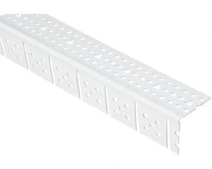 Protektor 3767 buigbaar wit PVC stucprofiel 33x33 mm voor ronde hoeken en togen 3000 mm