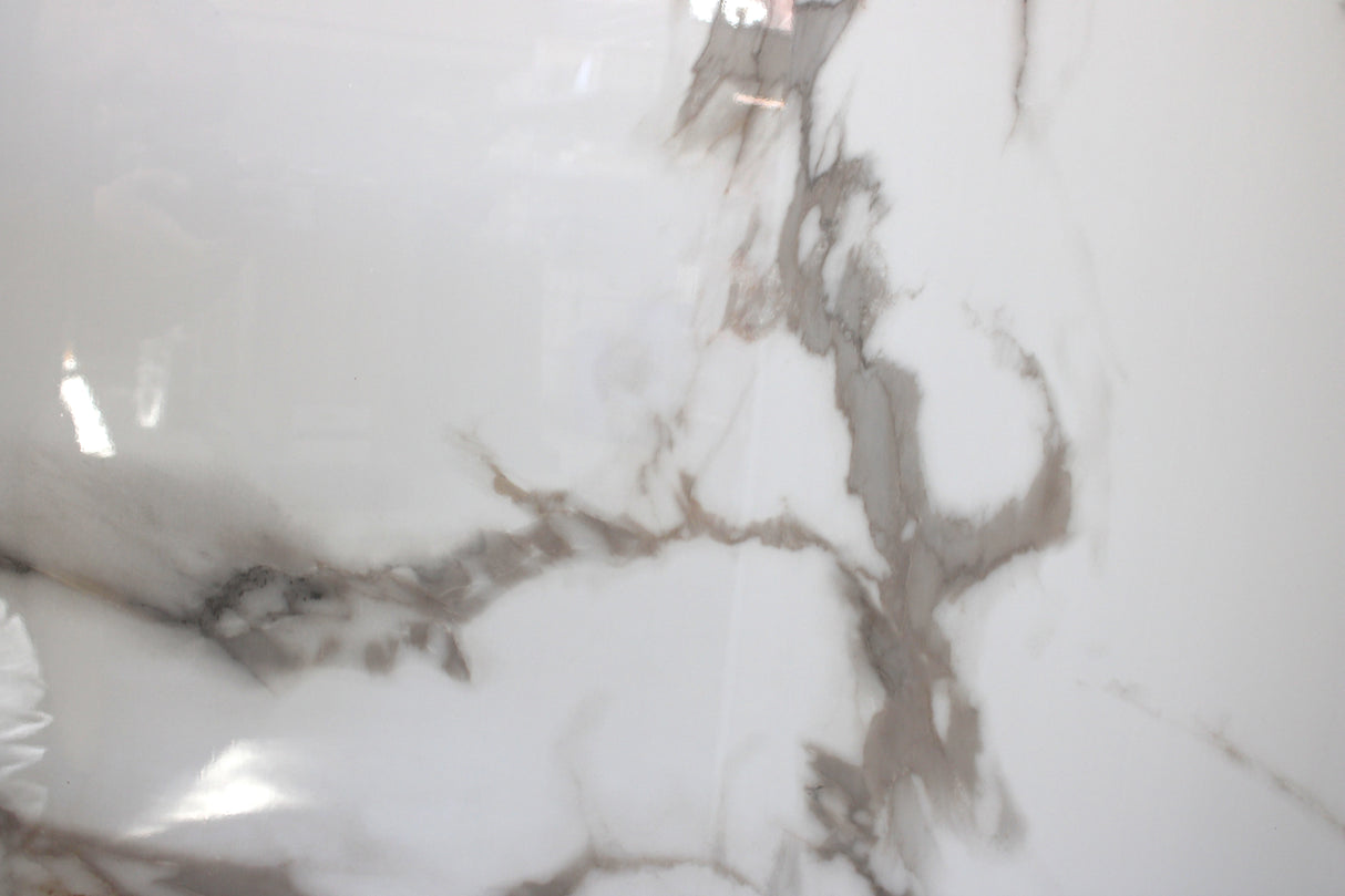 PVC Paneel Glans - Marmerlook Bellagio – 2800x1200x3 mm – Waterdicht - Flexibel