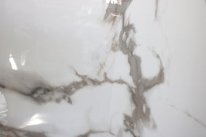 PVC Paneel Glans - Marmerlook Bellagio – 2800x1200x3 mm – Waterdicht - Flexibel