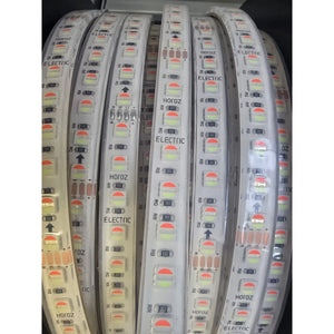 RGB LED strip 230V met 240 LEDs per meter IP65 siliconen coating