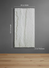 3D Rotswand Wandpaneel Agusta - Wit - Steenstructuur - XL & Mini