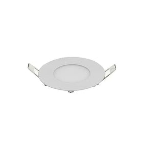 Witte ronde LED inbouwspot Slim-3, 3 Watt, ultraplat design voor plafonds met weinig ruimte.