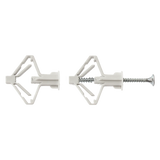 Grijze Smart nylon hollewandpluggen type PCA inclusief 55mm schroeven in vensterdoos van 25 stuks.