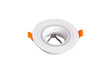 Wit rond inbouw armatuur voor GU10 spots, exclusief led-lamp.