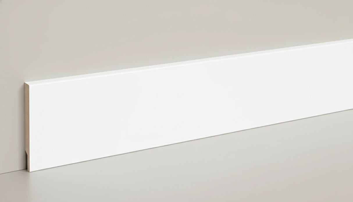 stijlplint wit gelakt blok 2440mm diverse hoogtes moderne vloerplint witte plint afwerking bouwshop utrecht