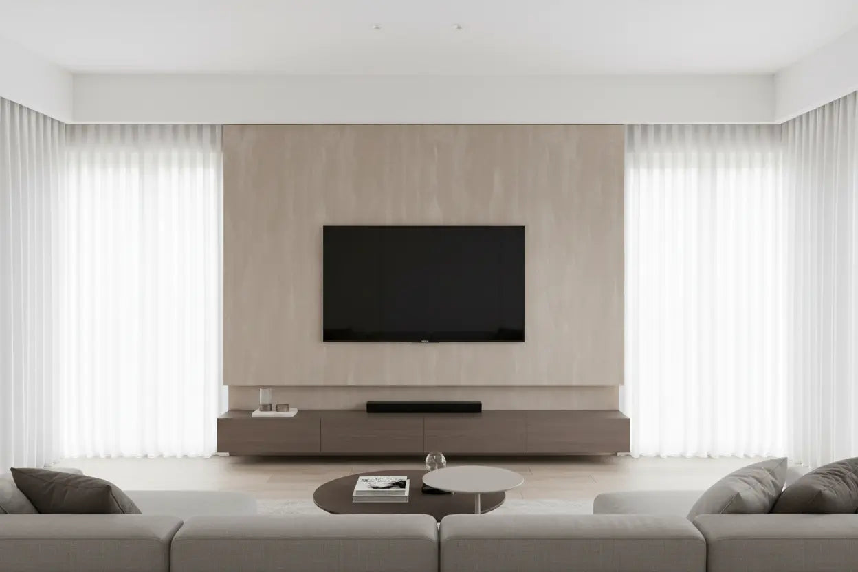 XL Suede Wandpaneel – Soft Taupe – SPS / Vilt 2800x1220x5 mm