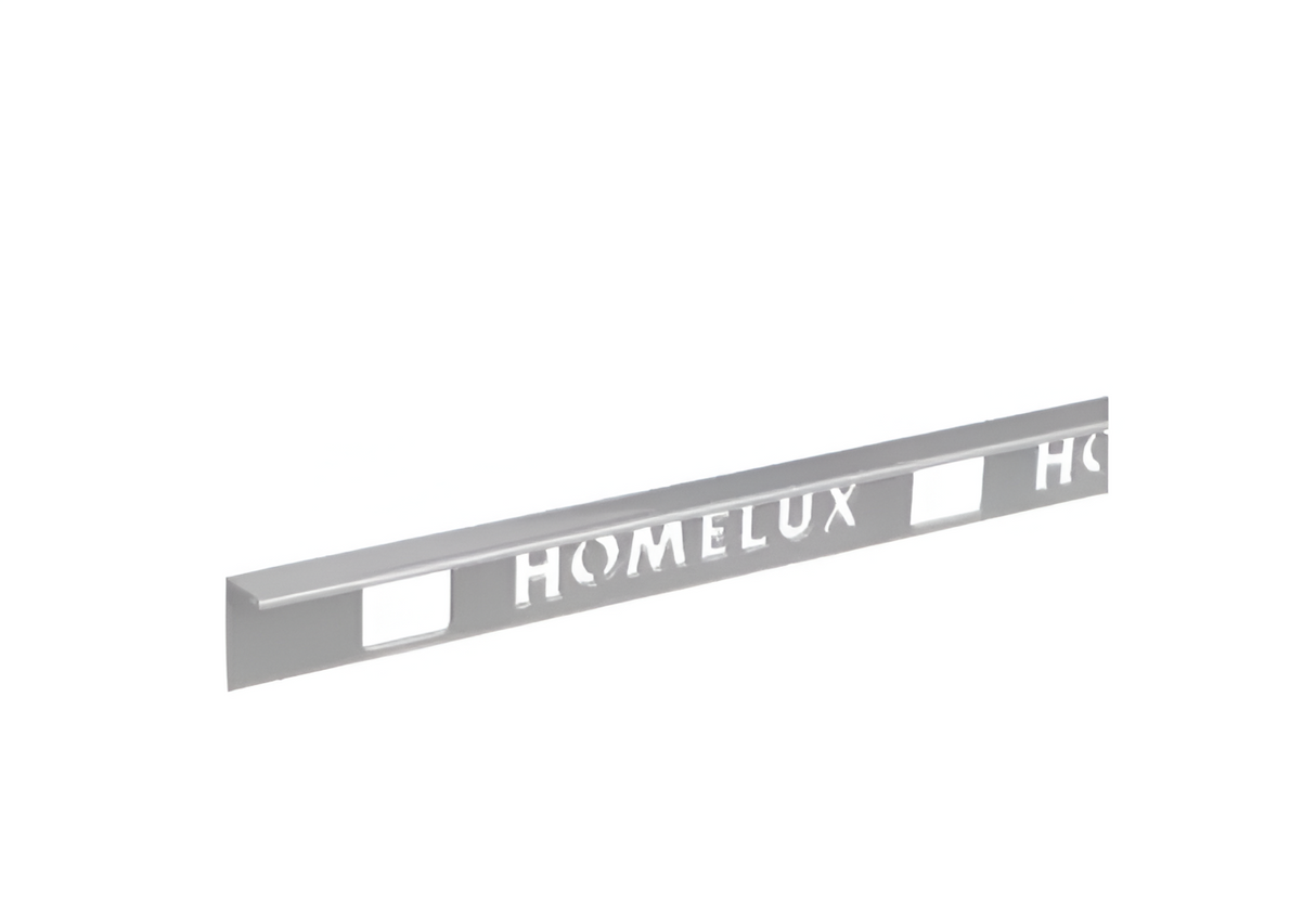 Homelux wit PVC afsluitprofiel recht model voor tegels tot 8mm dikte.