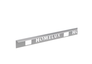 Homelux wit PVC afsluitprofiel recht model voor tegels tot 8mm dikte.